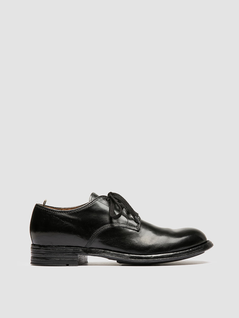 ADMIRAL 007 - Black Leather Derby Shoes