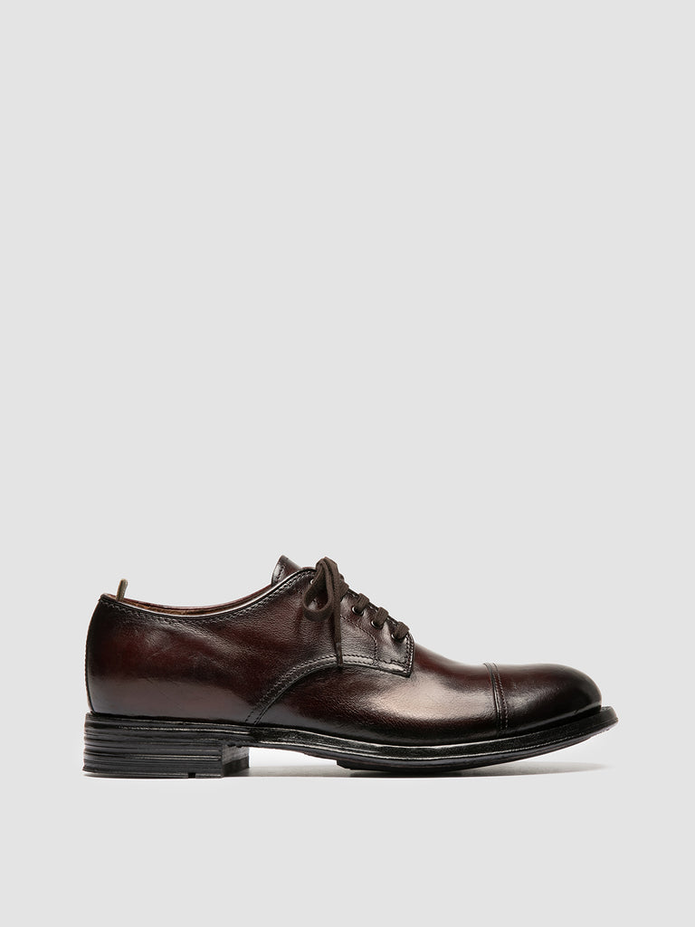 ADMIRAL 008 - Burgundy Leather Derby Shoes