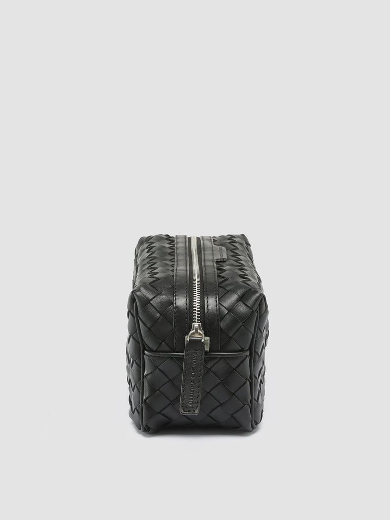 ARMOR 014 - Black Woven Leather Pouch
