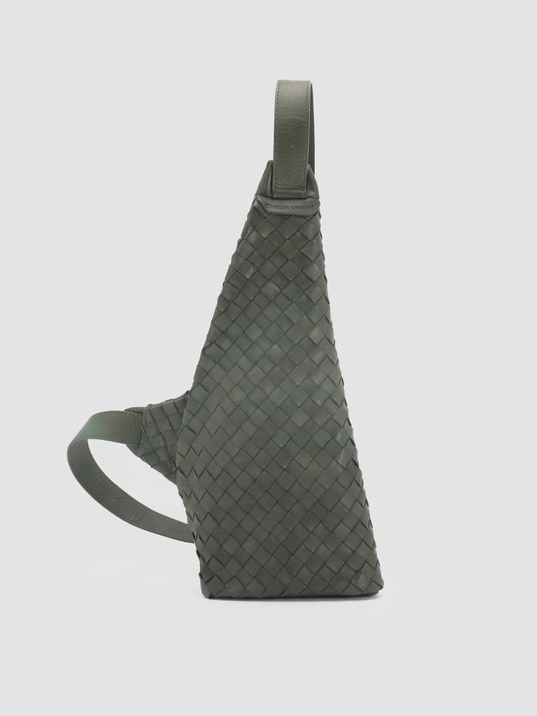 ARMOR 05 - Green Woven Leather backpack