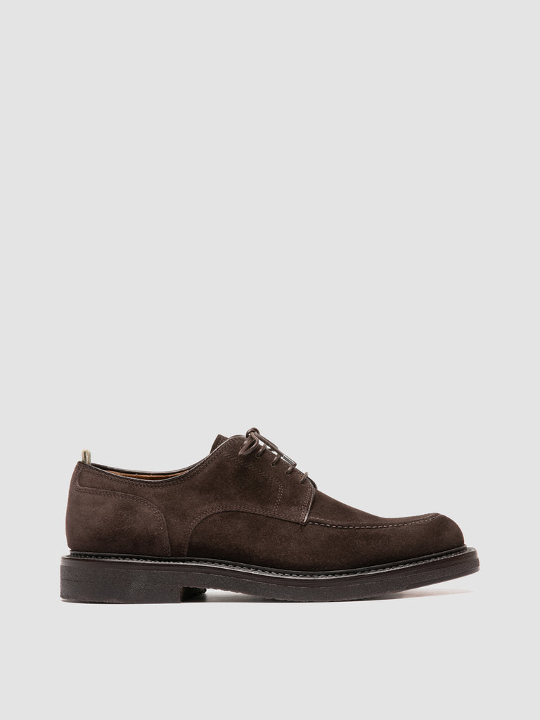 ASTON CREPE 003 - Brown Suede Derby Shoes