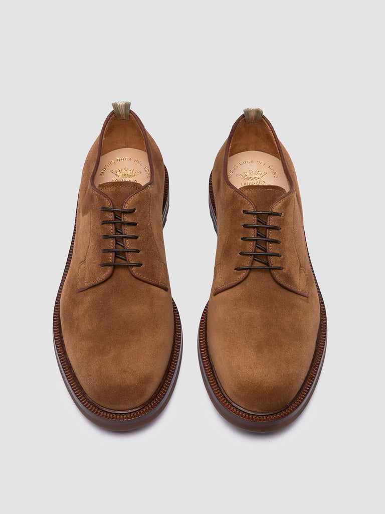 ASTON FLEXI 001 - Brown Suede Derby Shoes