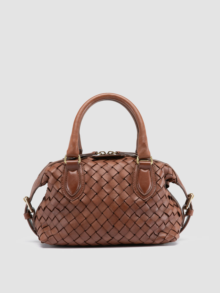 AURA 002 - Braune Henkeltasche aus Leder