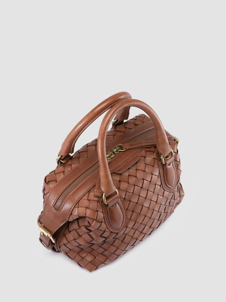 AURA 002 - Braune Henkeltasche aus Leder