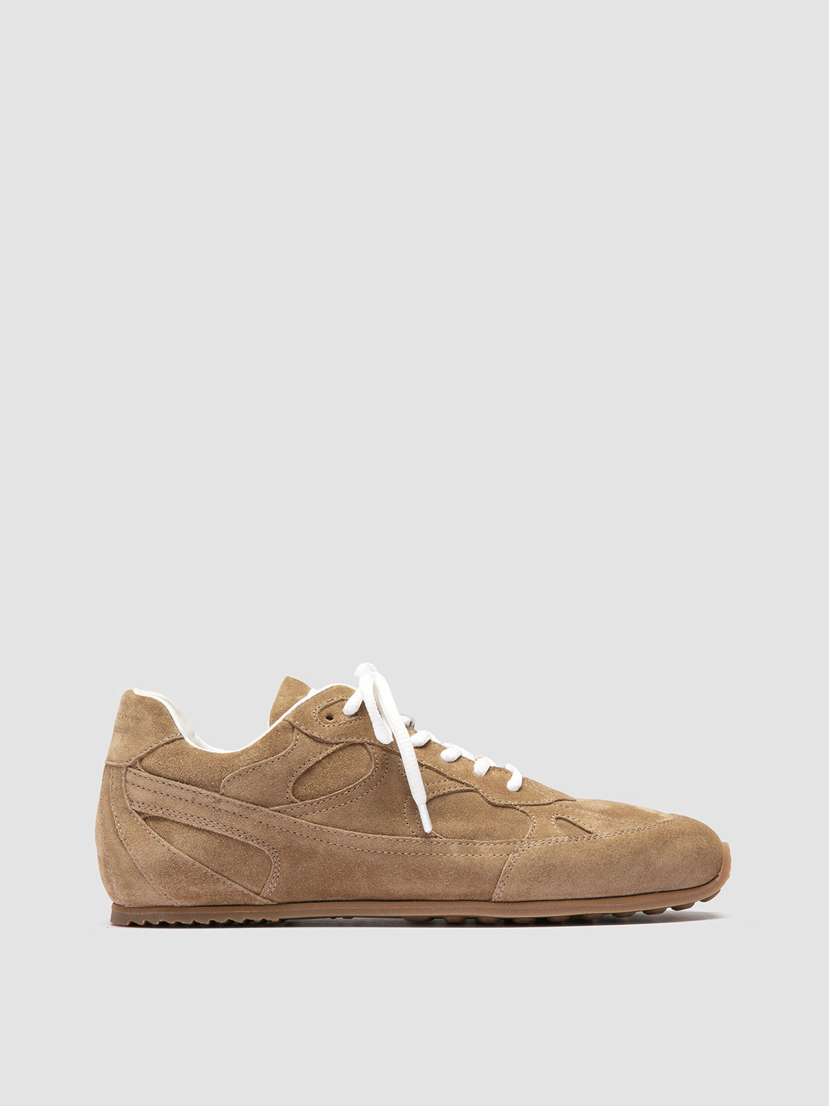 Women's Brown Suede Low Top Sneakers: AWAY 101 – Officine Creative