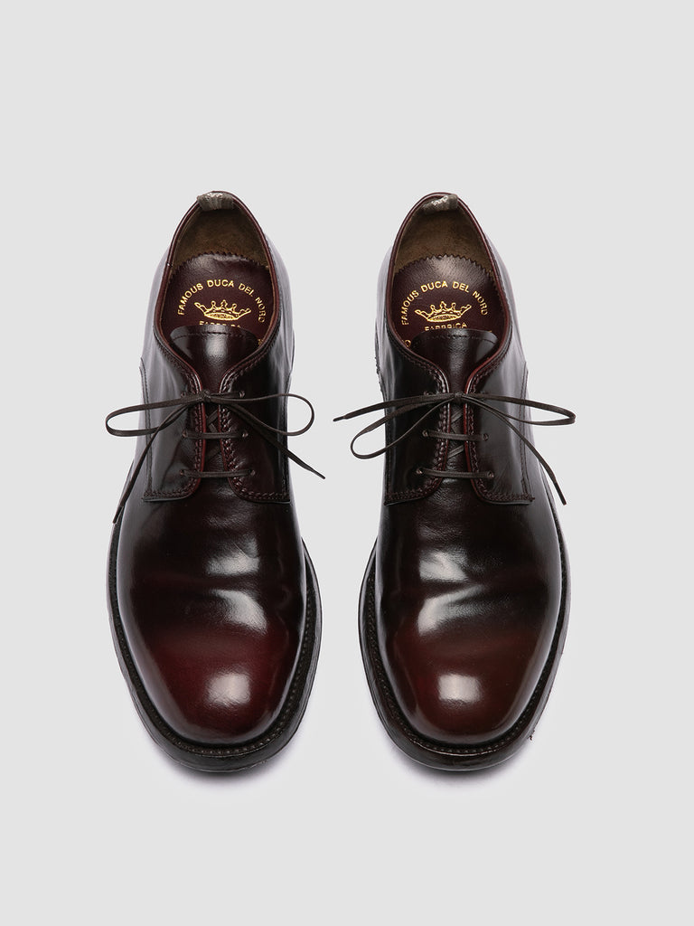 BALANCE 019 - Burgundy Leather Derby Shoes