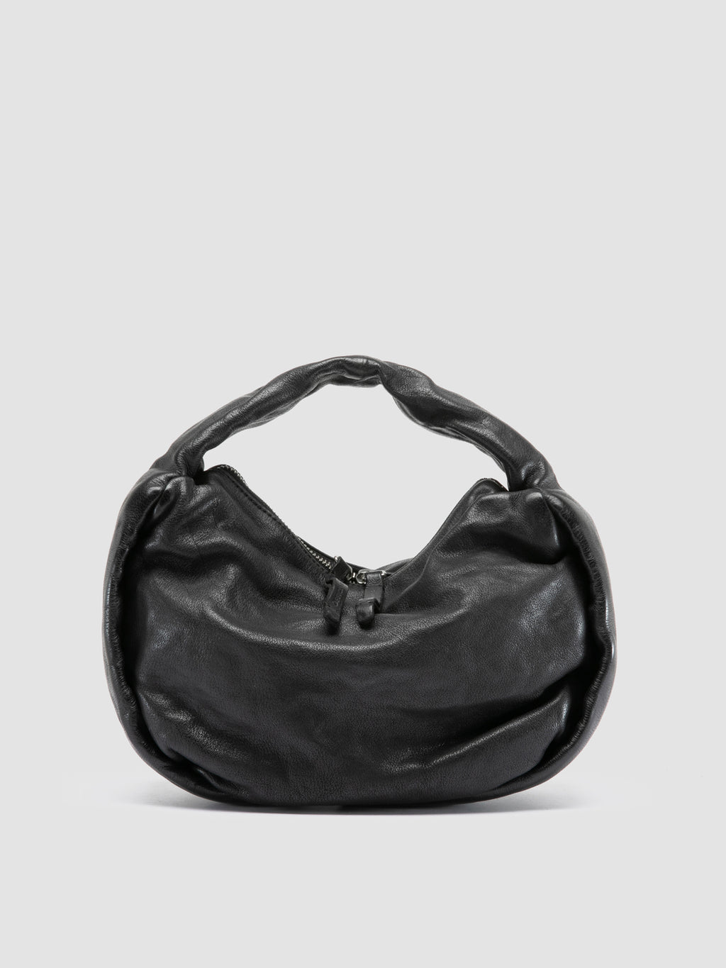 BOLINA 044 - Schwarze Umhängetasche aus Leder