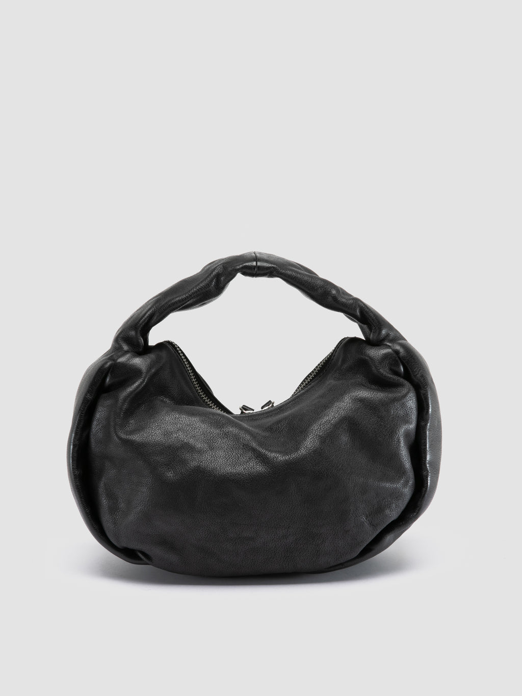 BOLINA 044 - Schwarze Umhängetasche aus Leder