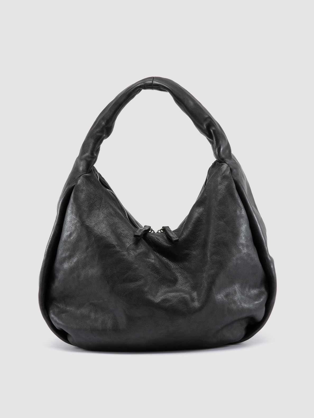 Women's Black Leather Shoulder Bag: BOLINA 048 – Officine Creative