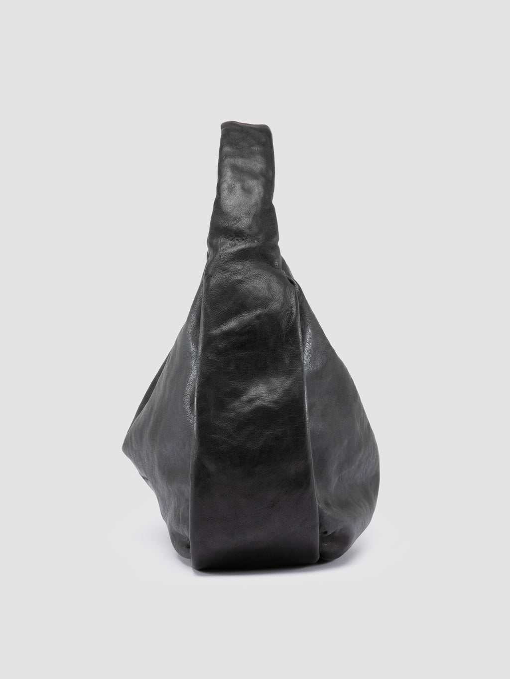 BOLINA 048 - Schwarze Umhängetasche aus Leder