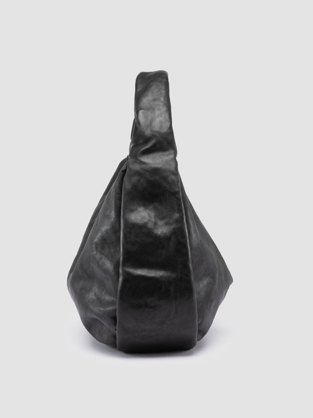 BOLINA 048 - Schwarze Umhängetasche aus Leder