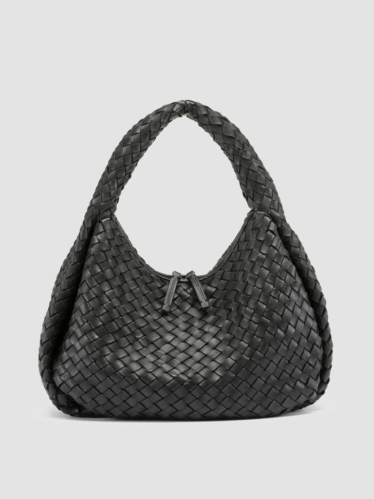 BOLINA 148 - schwarze Umhängetasche aus Leder