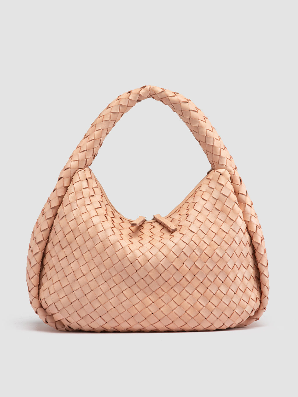 BOLINA 148 - Schultertasche aus roséfarbenem Leder