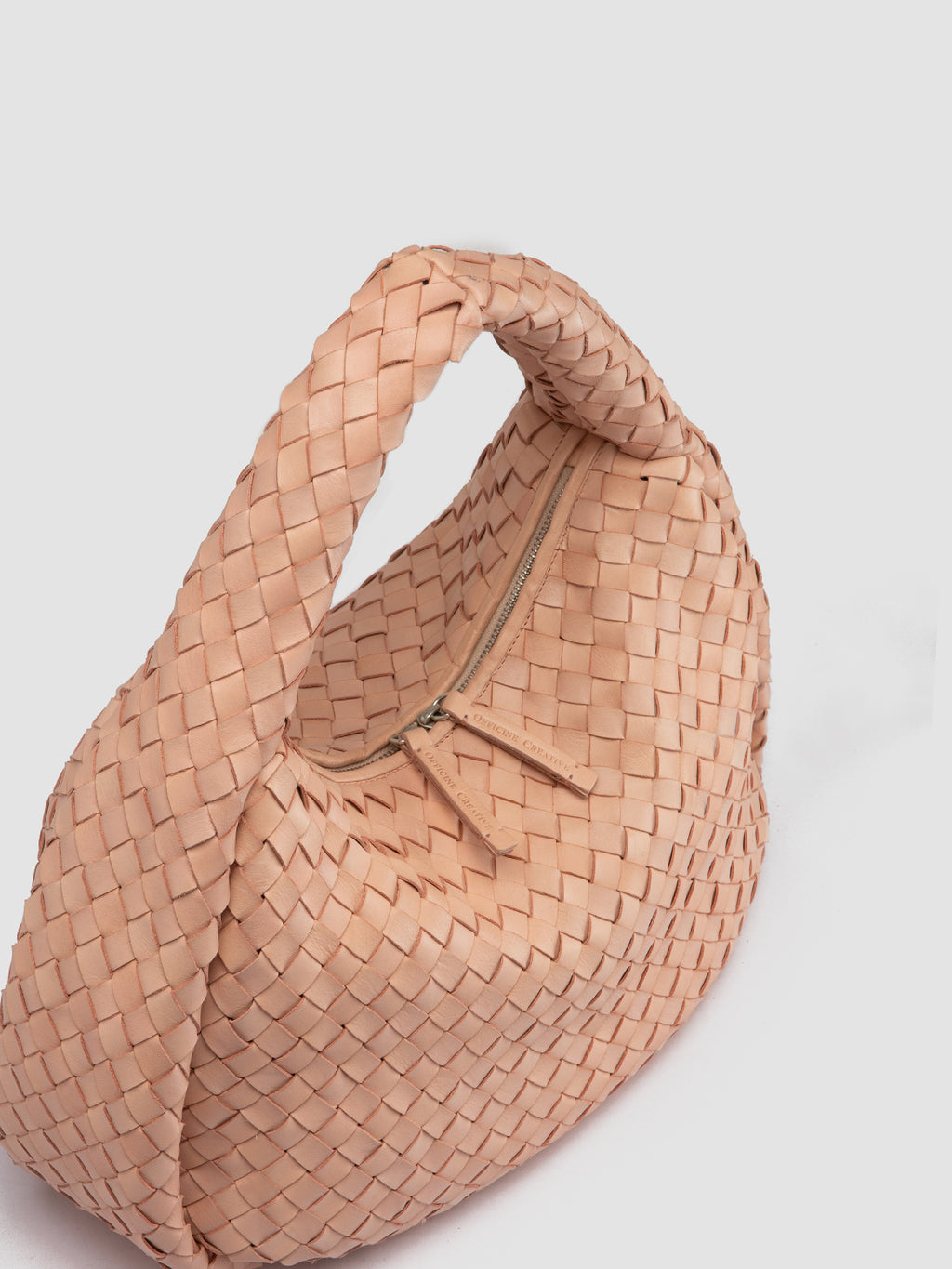 BOLINA 148 - Schultertasche aus roséfarbenem Leder