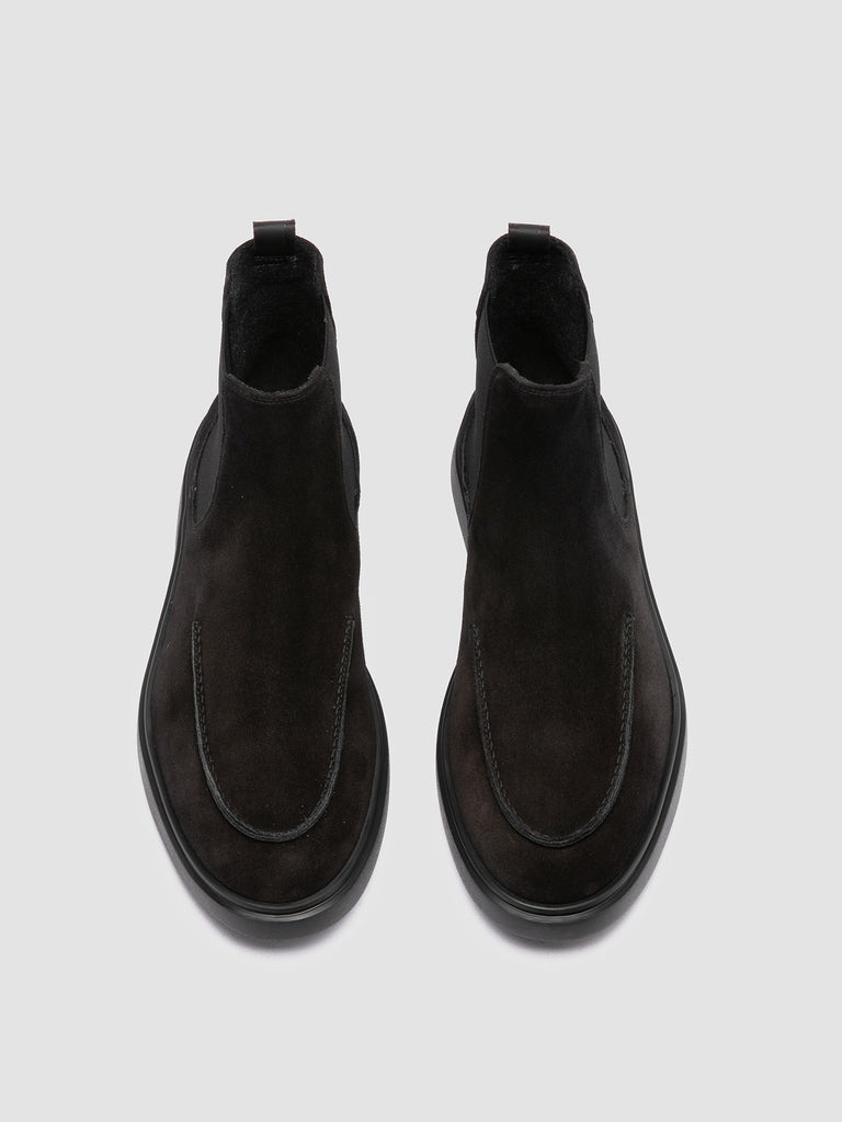 BONES 011 - Black Suede Chelsea Boots
