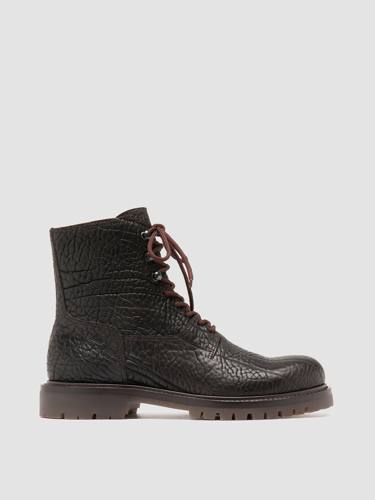 BOSS 012 - Brown Leather Lace-up Boots