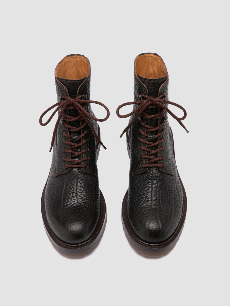 BOSS 012 - Brown Leather Lace-up Boots