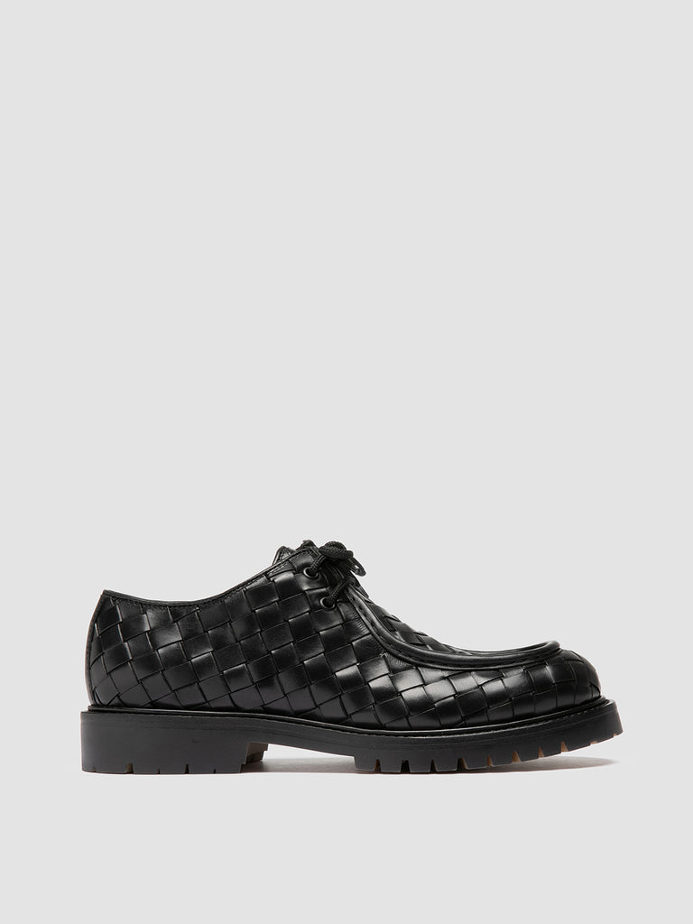 BOSS 015 - Black Leather Derby Shoes