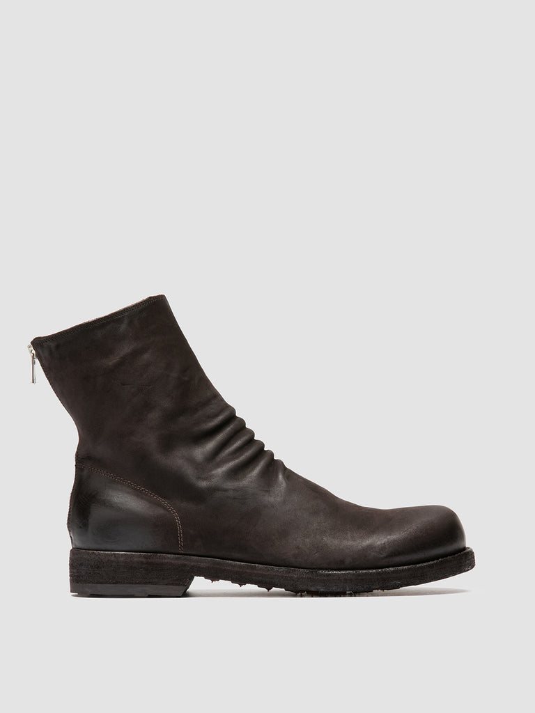 BULLA DD 103 - Brown Leather Zipped Boots