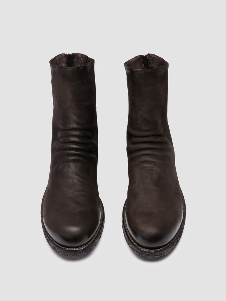 BULLA DD 103 - Brown Leather Zipped Boots