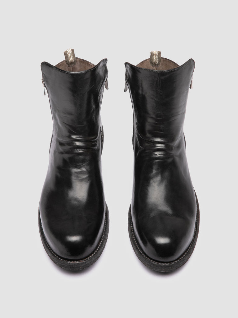 BULLA DD 105 - Black Leather Zipped Boots