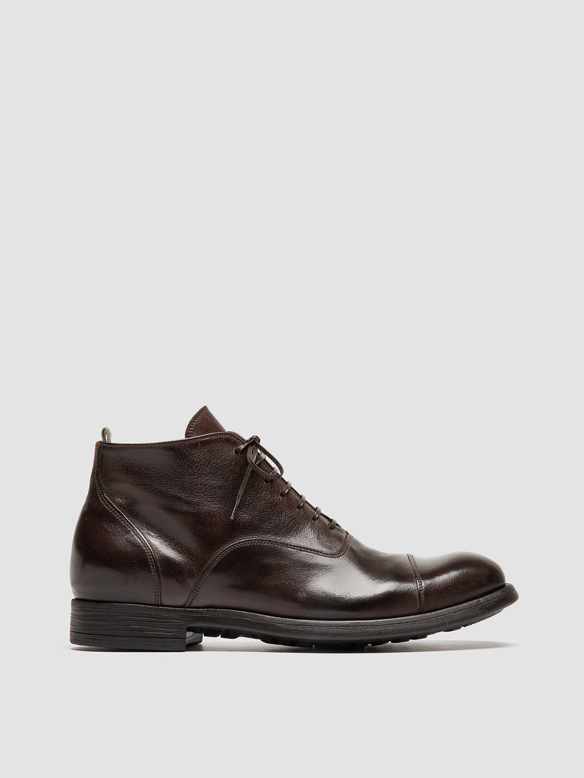 Men's Brown Leather Boots CHRONICLE 057 – Officine Creative
