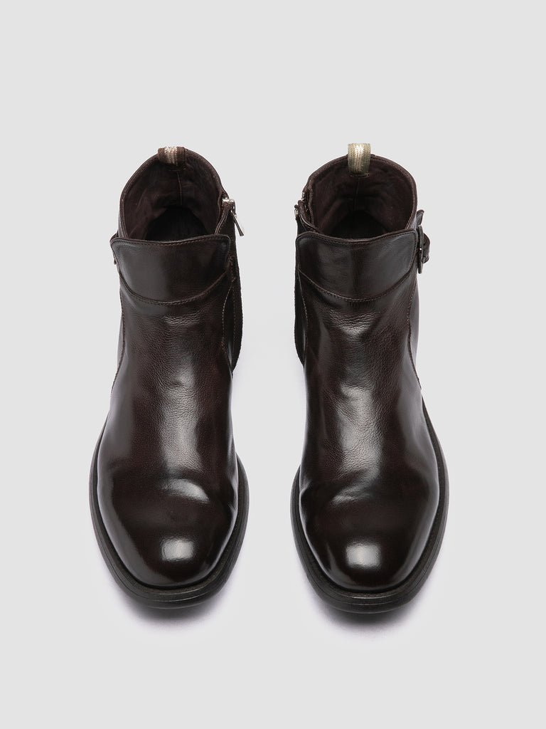 CHRONICLE 068 - Brown Leather Zipped Boots