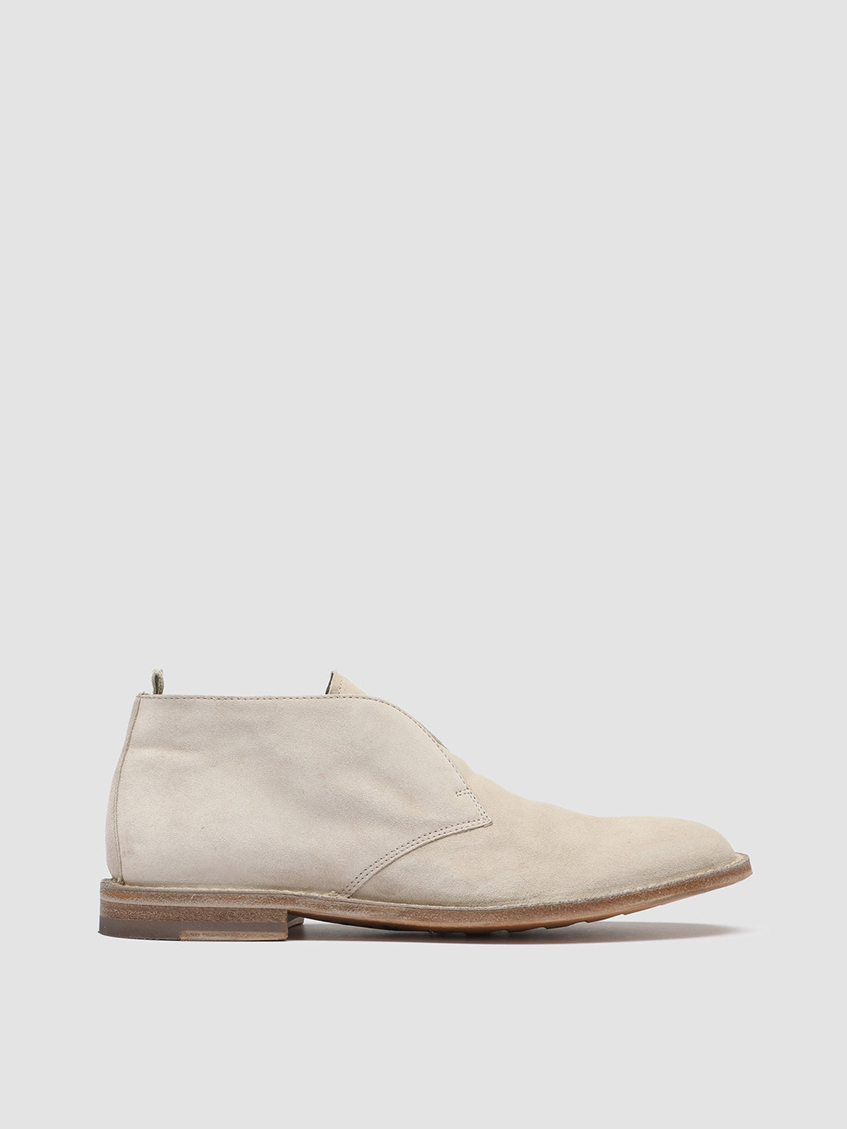 Womens Nude Spring Ivory Suede Desert Boots LINZI 008 – Officine Creative EU