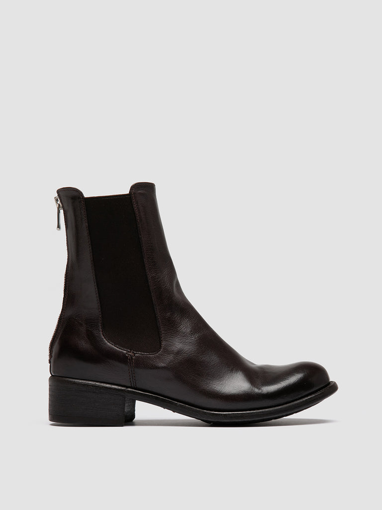 LIS 003 - Burgundy Leather Chelsea Boots