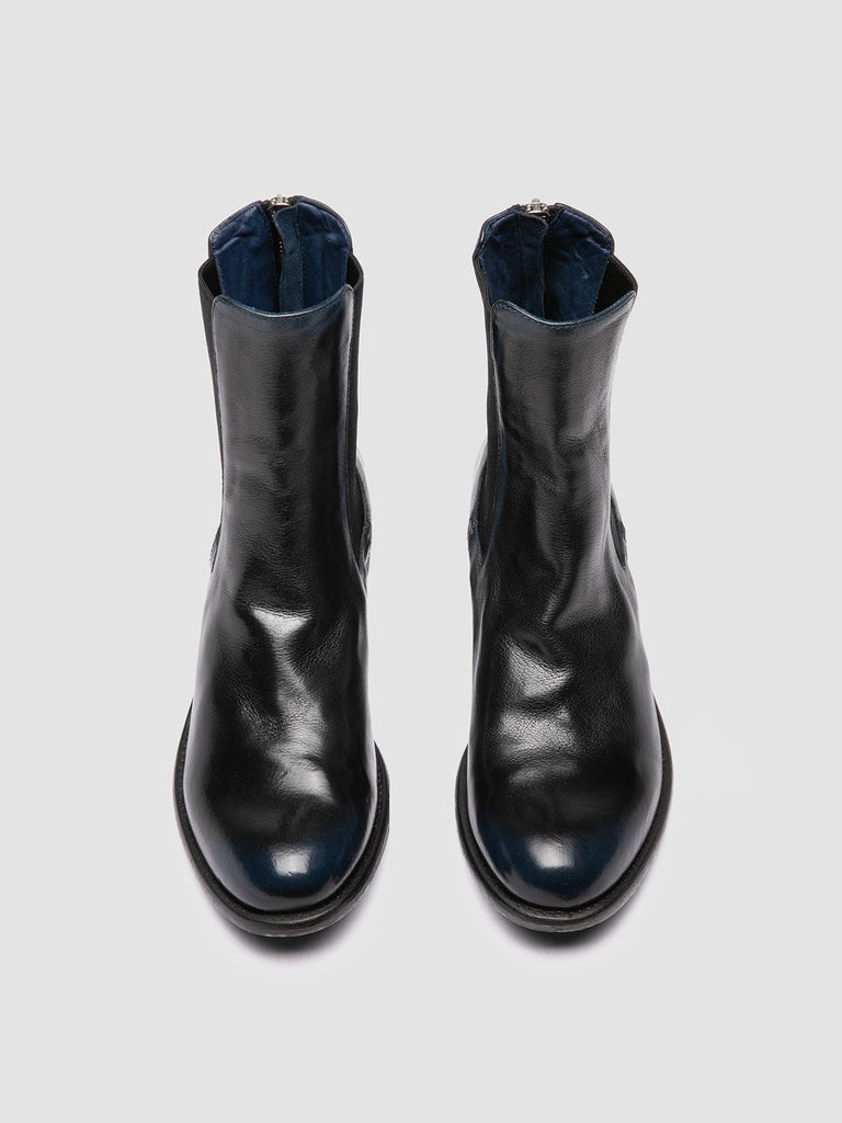 LIS 003 - Blue Leather Chelsea Boots