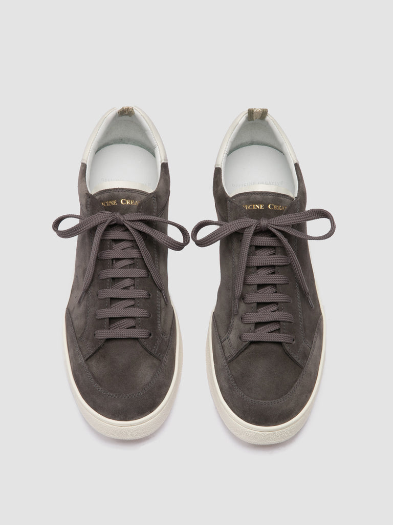 THE DIME 001 - Grey Suede Low Top Sneakers