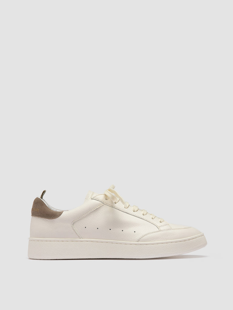 THE DIME 001 - White Suede Low Top Sneakers