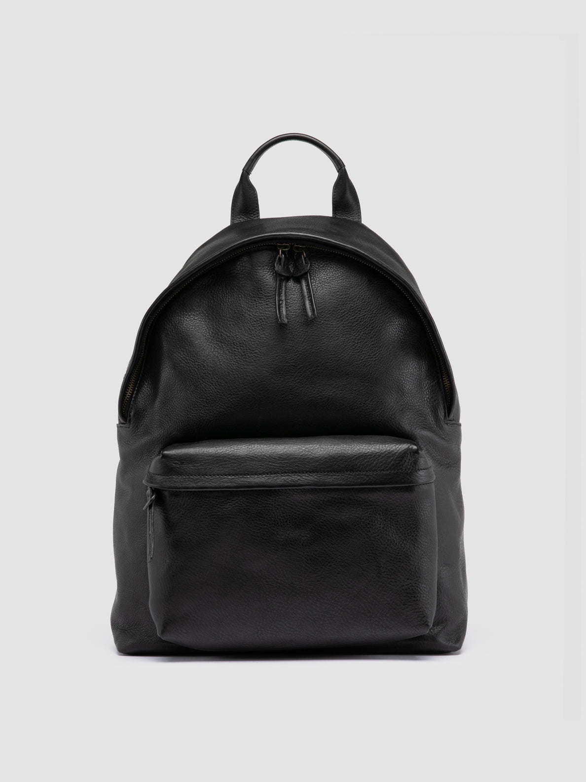 china odm black leather backpack from manufacturer OC PACK 001