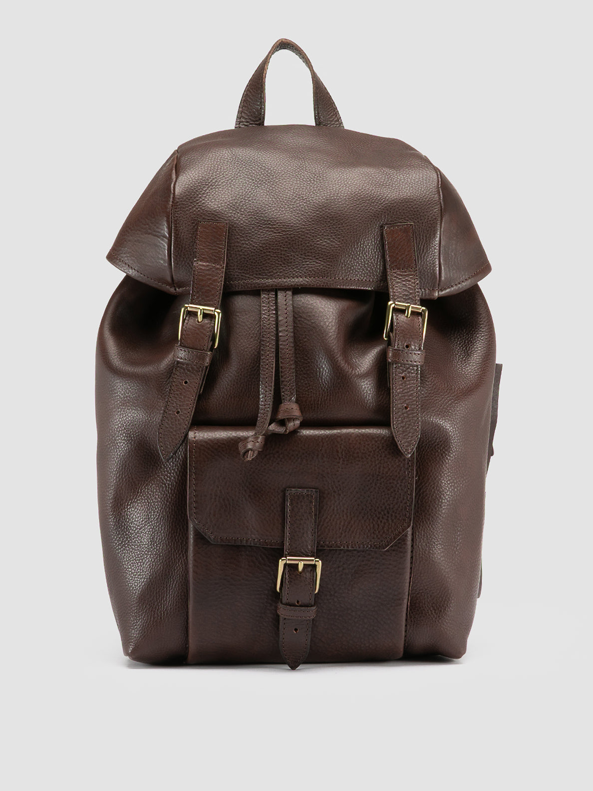 Men's Brown Leather Backpack: RARE 047 – Officine Creative
