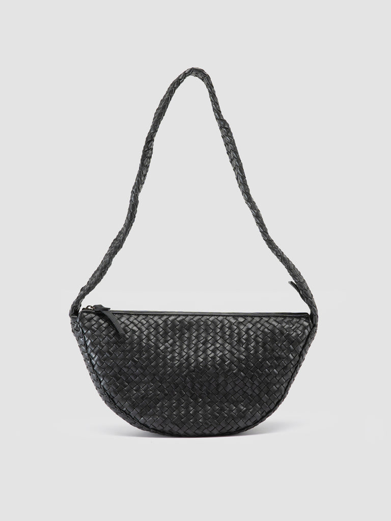 OC CLASS 068 - schwarze Umhängetasche aus Leder
