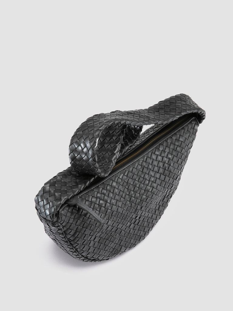 OC CLASS 068 - schwarze Umhängetasche aus Leder