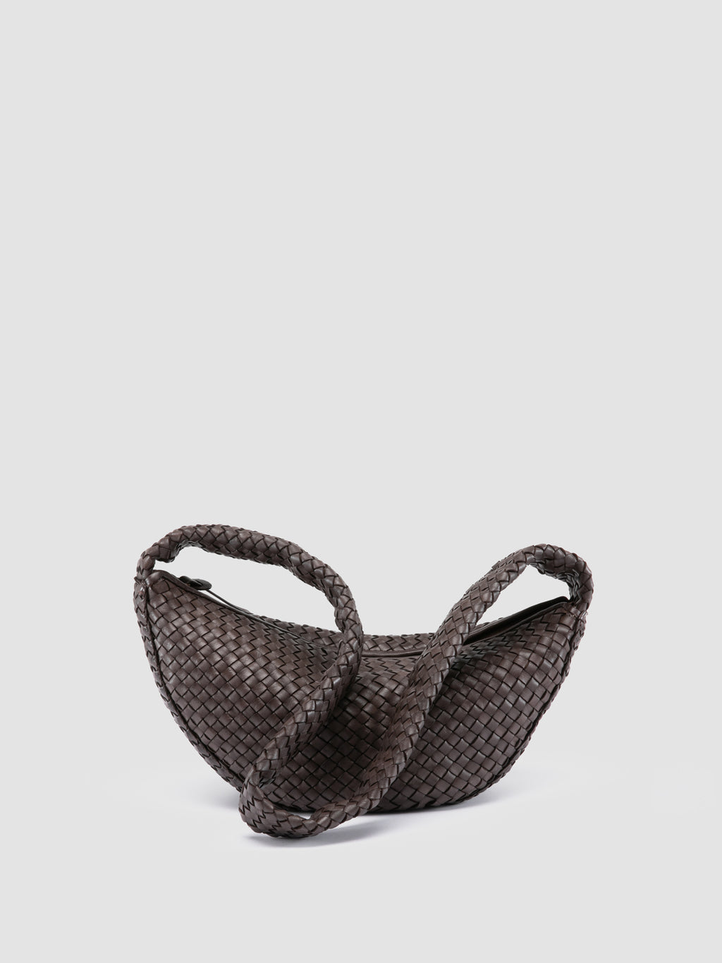 OC CLASS 068 - Brown Woven Leather Crossbody Bag Officine Creative - 4