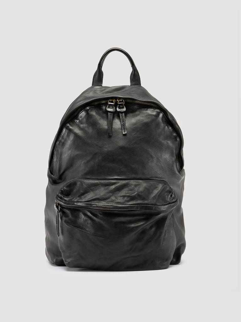 OC PACK 004 - schwarzer Lederrucksack