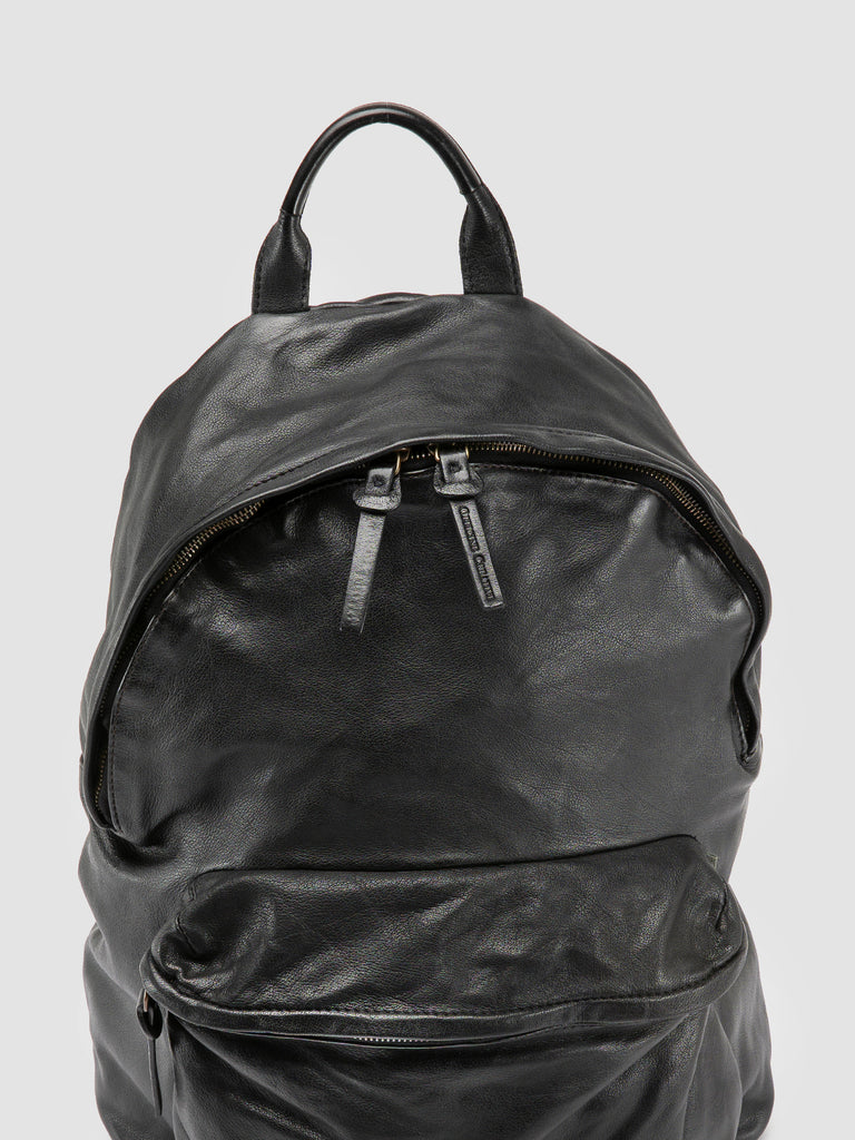 OC PACK 004 - schwarzer Lederrucksack