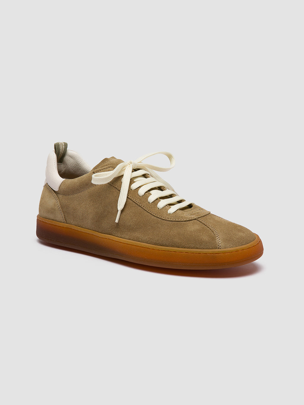 HALO 001 - braune Low-Top-Sneaker aus Leder und Wildleder