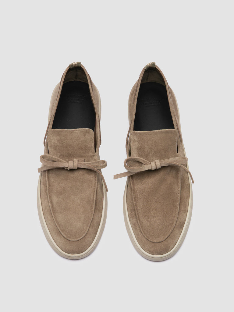 HERBIE 003 - Taupe Suede Boat Loafers