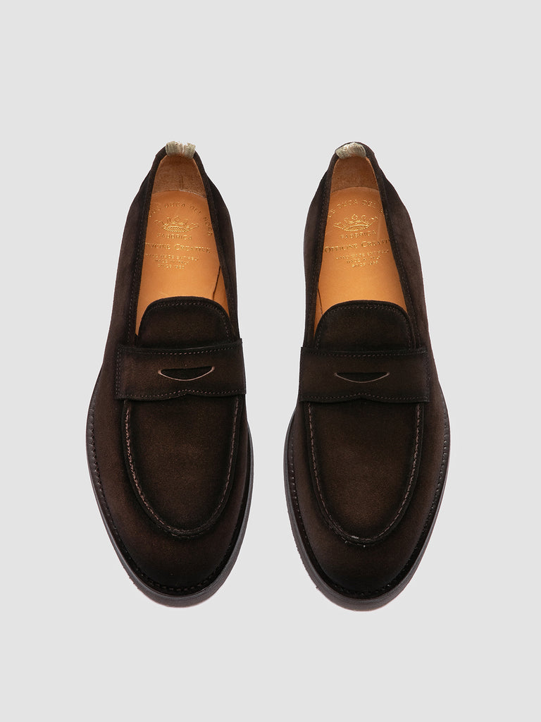 OPERA FLEXI 101 - Brown Suede Penny Loafers