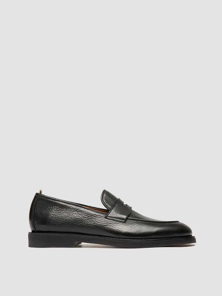 OPERA FLEXI 101 - Black Leather Penny Loafers