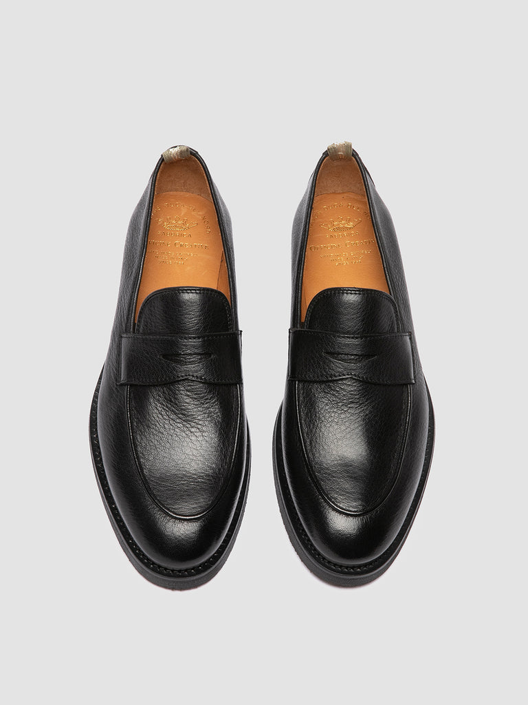 OPERA FLEXI 101 - Black Leather Penny Loafers