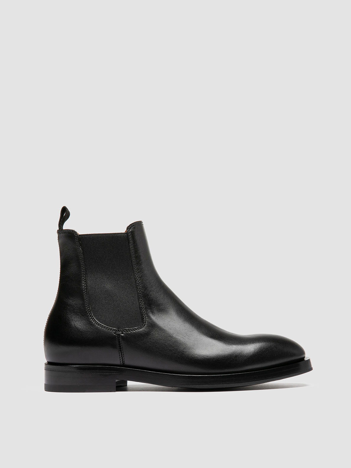 Men's Black Leather Chelsea Boots: ORTEGA 003 Officine Creative Men's Black Leather Chelsea Boots: ORTEGA 003 Officine Creative