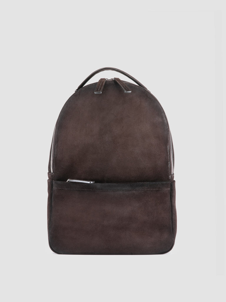QUENTIN 020 - Brown Suede Backpack
