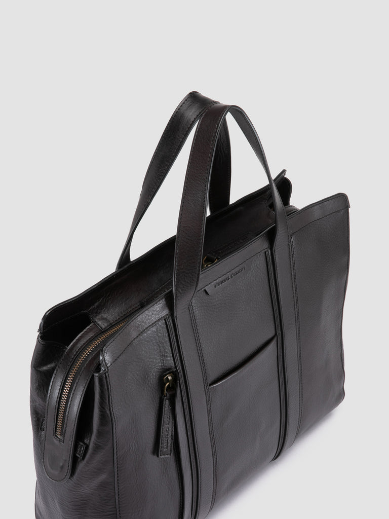 RARE 049 - Black Leather Briefcase