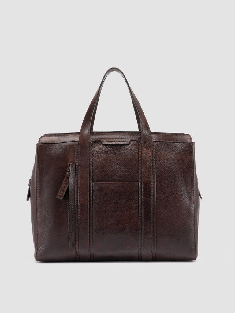 RARE 049 - Brown Leather Briefcase