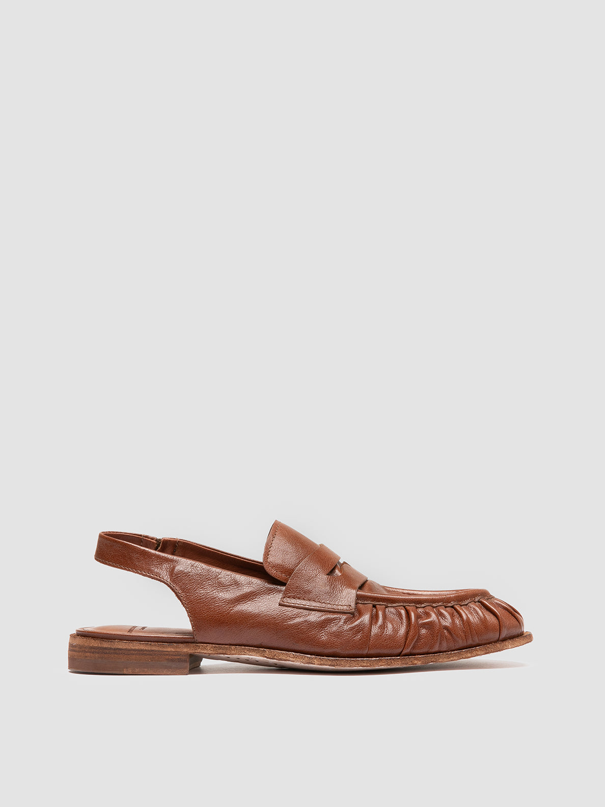 Women's Brown Leather Slingback Sandals: SOLITUDE 102 Women's Brown Leather Slingback Sandals: SOLITUDE 102
