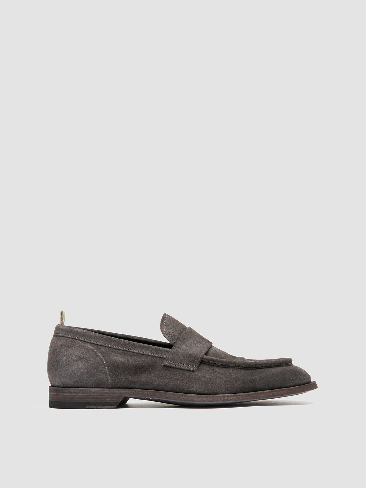 Men's Grey Suede Penny Loafers: SOUND 001 Men's Grey Suede Penny Loafers: SOUND 001